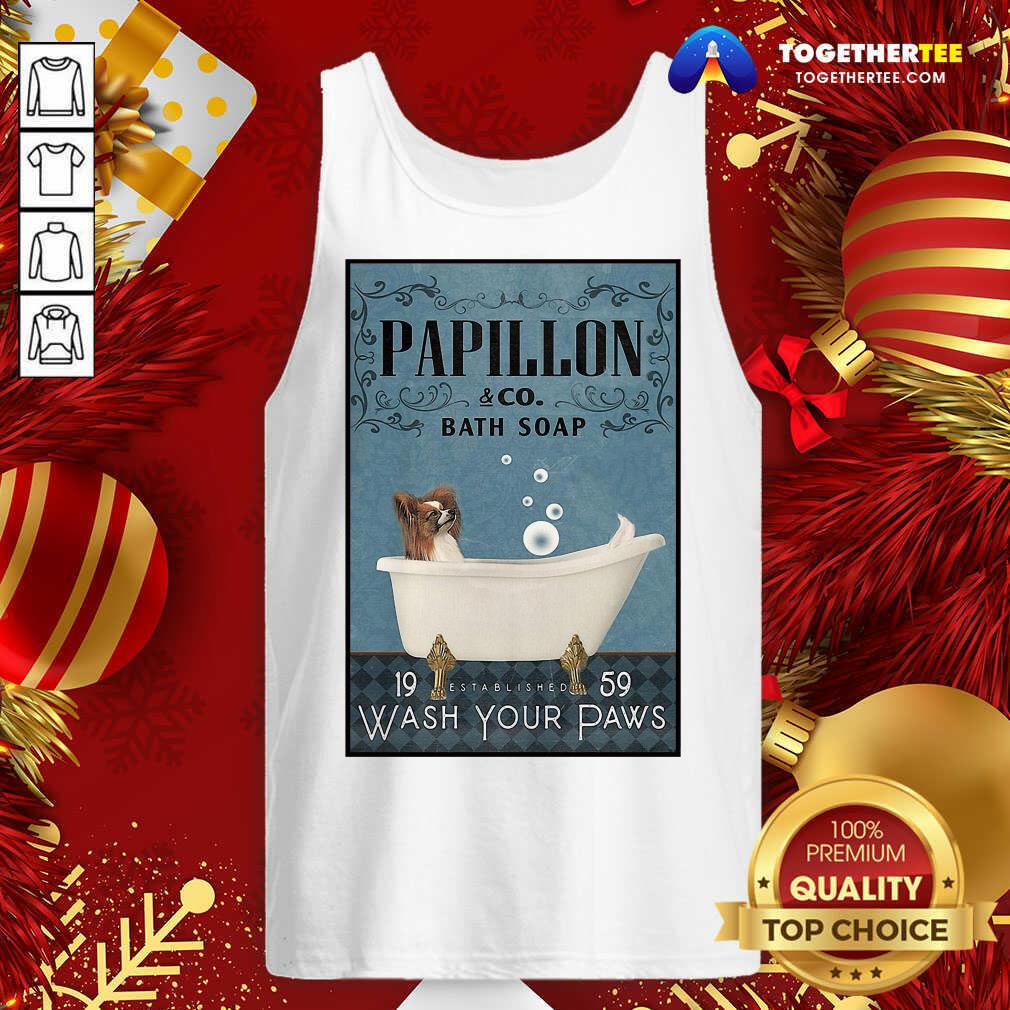 Awesome Papillon Bath Soap Wash Your Paws Shirt
