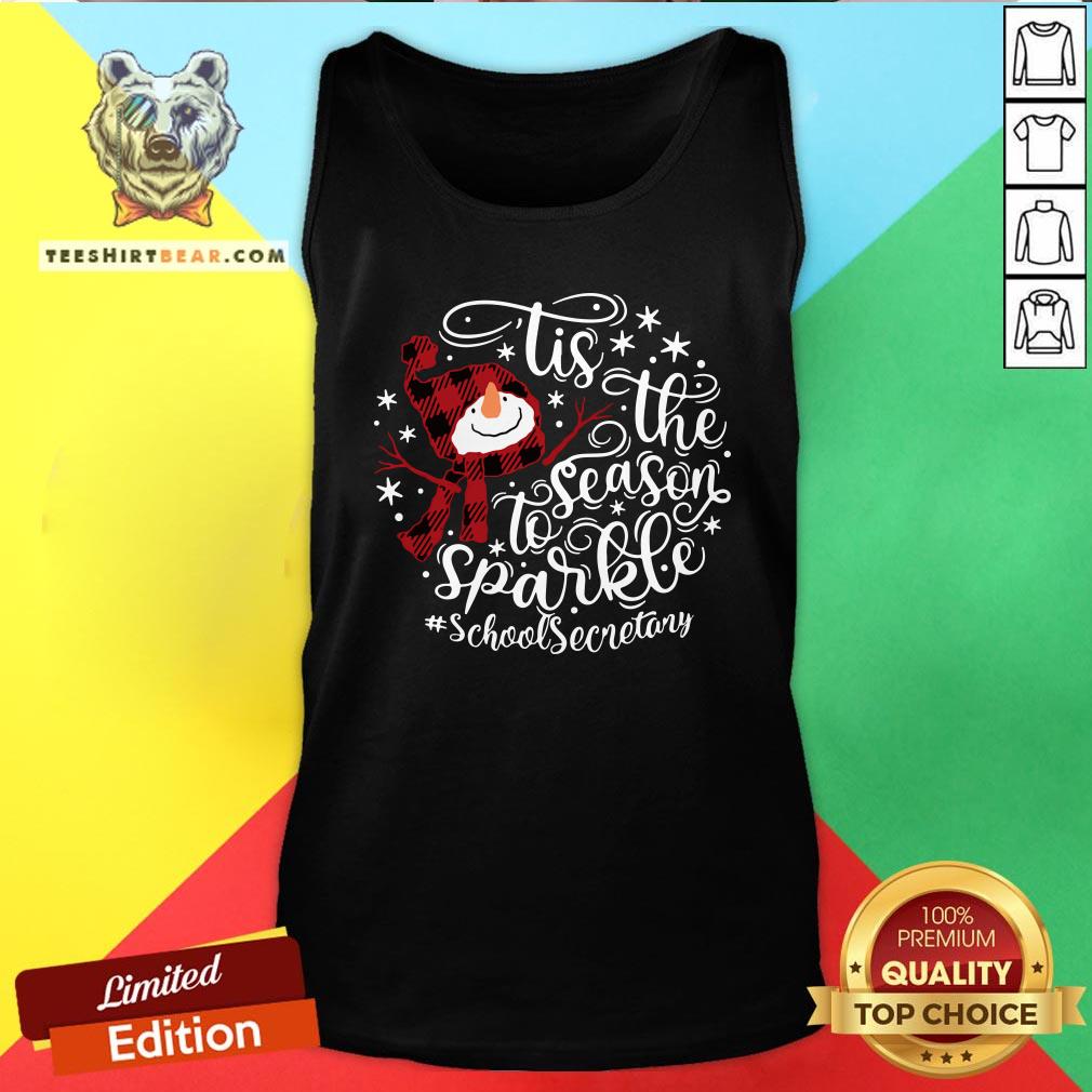 Awesome Tis The Season To Sparkle School Secretary Shirt