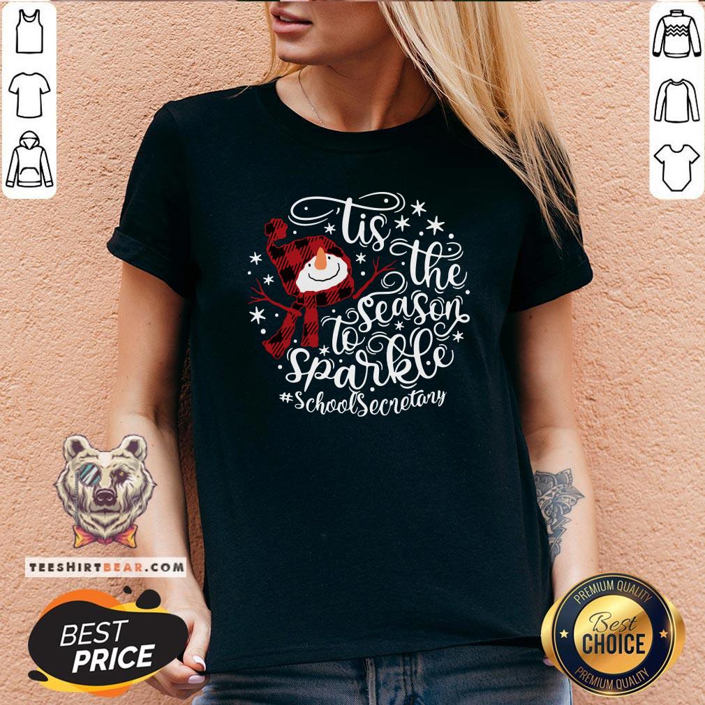 Awesome Tis The Season To Sparkle School Secretary Shirt