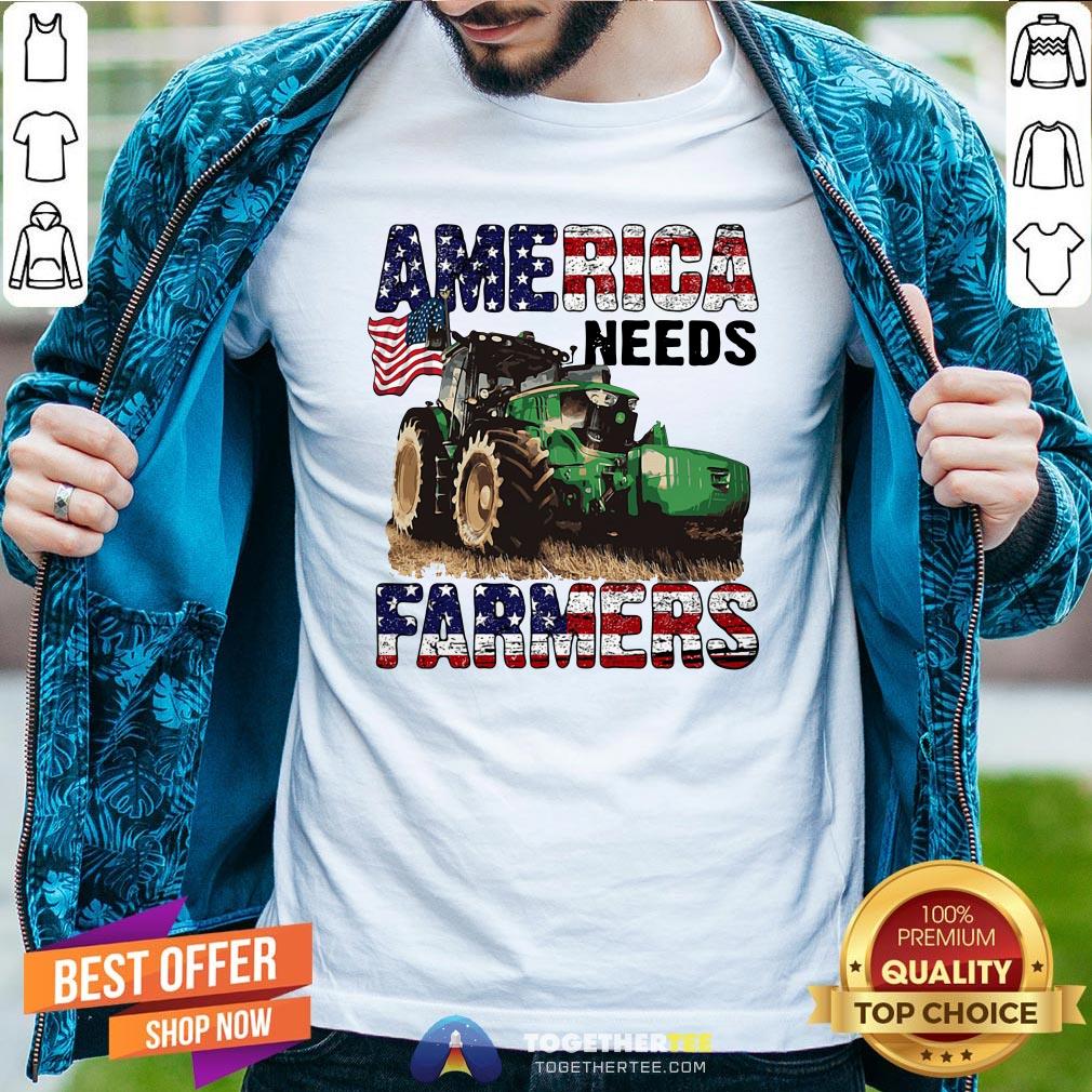 Awesome Tractor America Needs Farmers Shirt