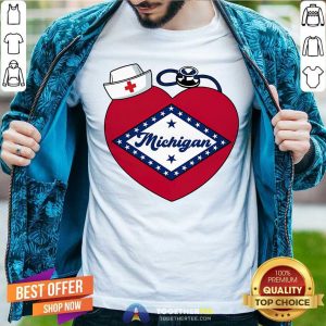 Medical Stethoscope Love Michigan Shirt