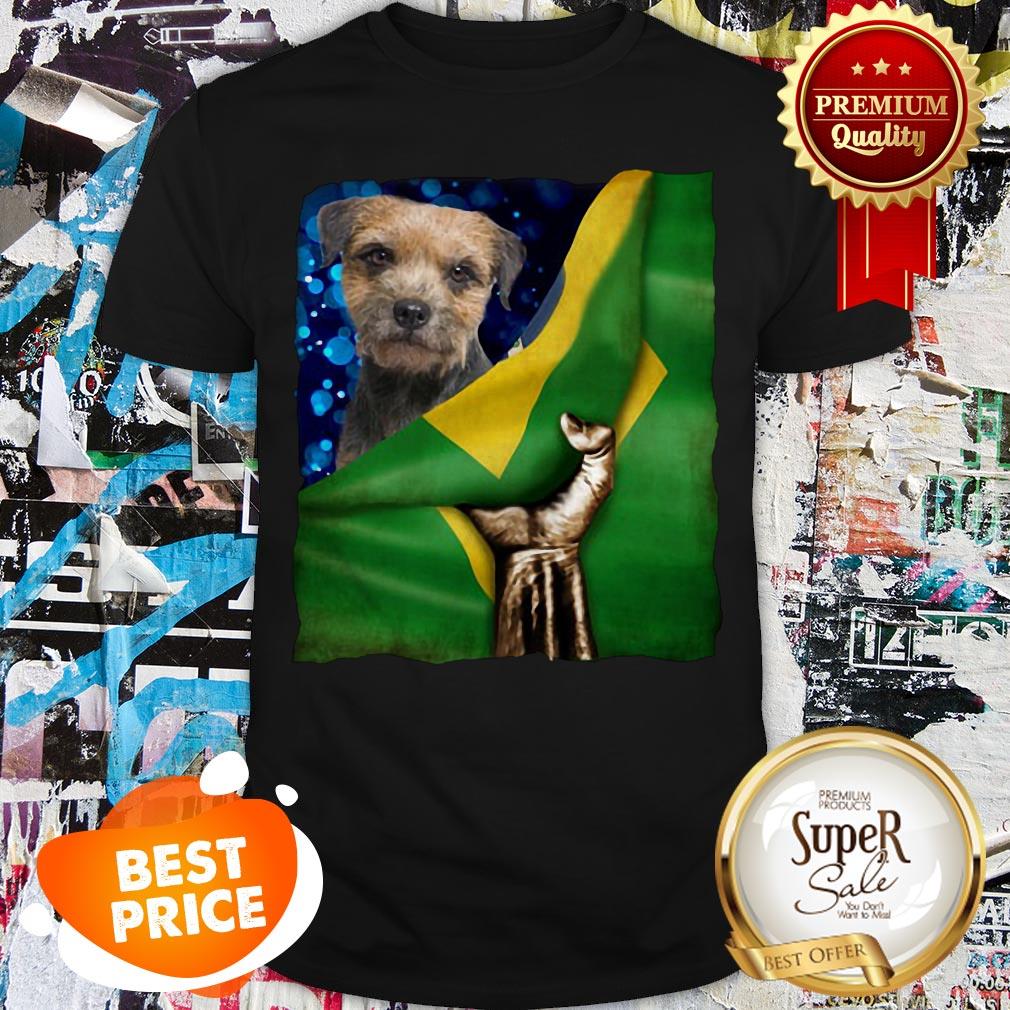 Bandeira Do Brasil Border Terrier Shirt