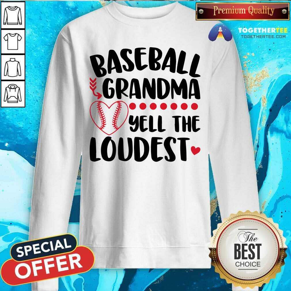 Baseball Grandma Yell The Loudest Softball Shirt