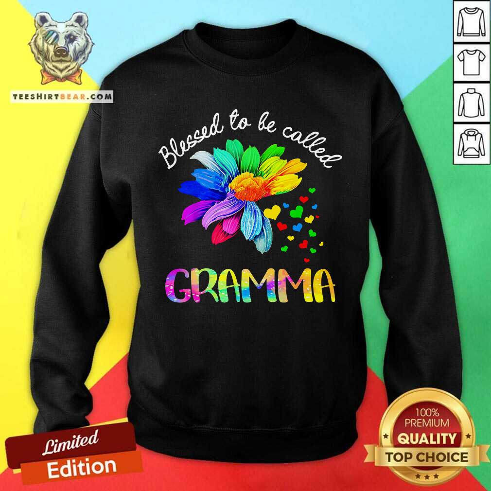 Blessed To Be Called Gramma Flower Shirt