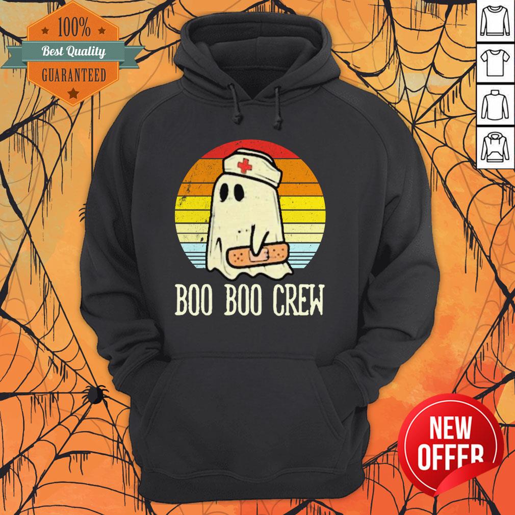 Boo Boo Crew Ghost Nurse Retro Halloween Vintage 2020 Shirt