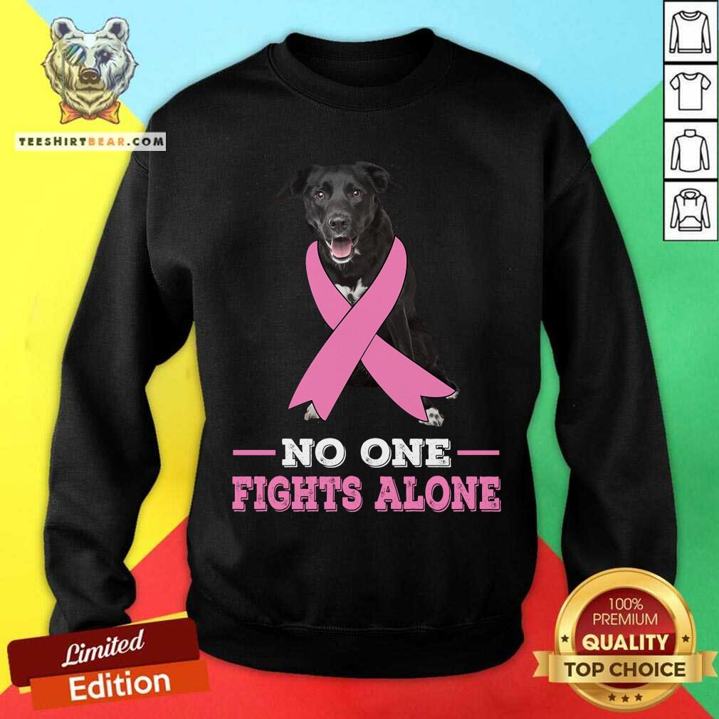 Borador No One Fights Alone Breast Cancer Awareness Shirt