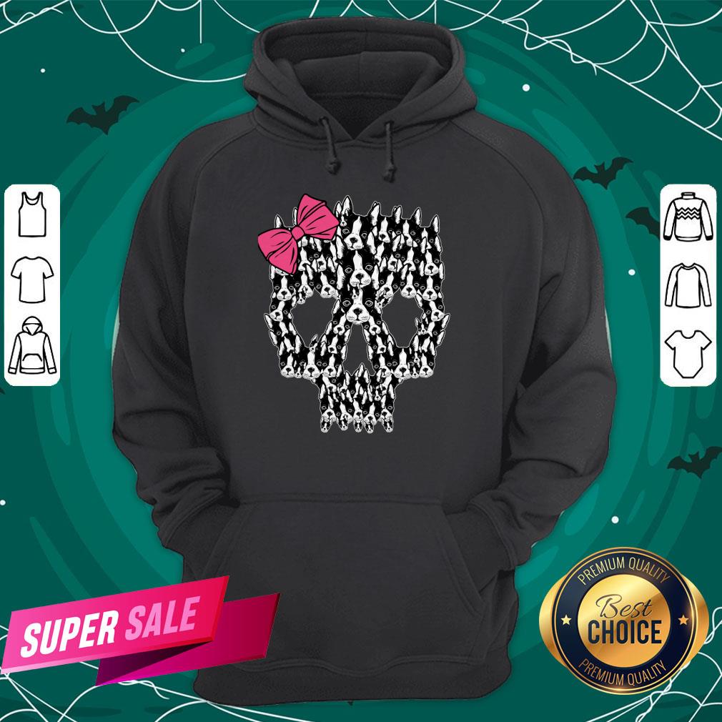 Boston Terrier Sugar Skull Day Of The Dead Muertos Shirt
