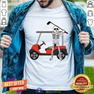 Funny Skeleton Play Golf Shirt