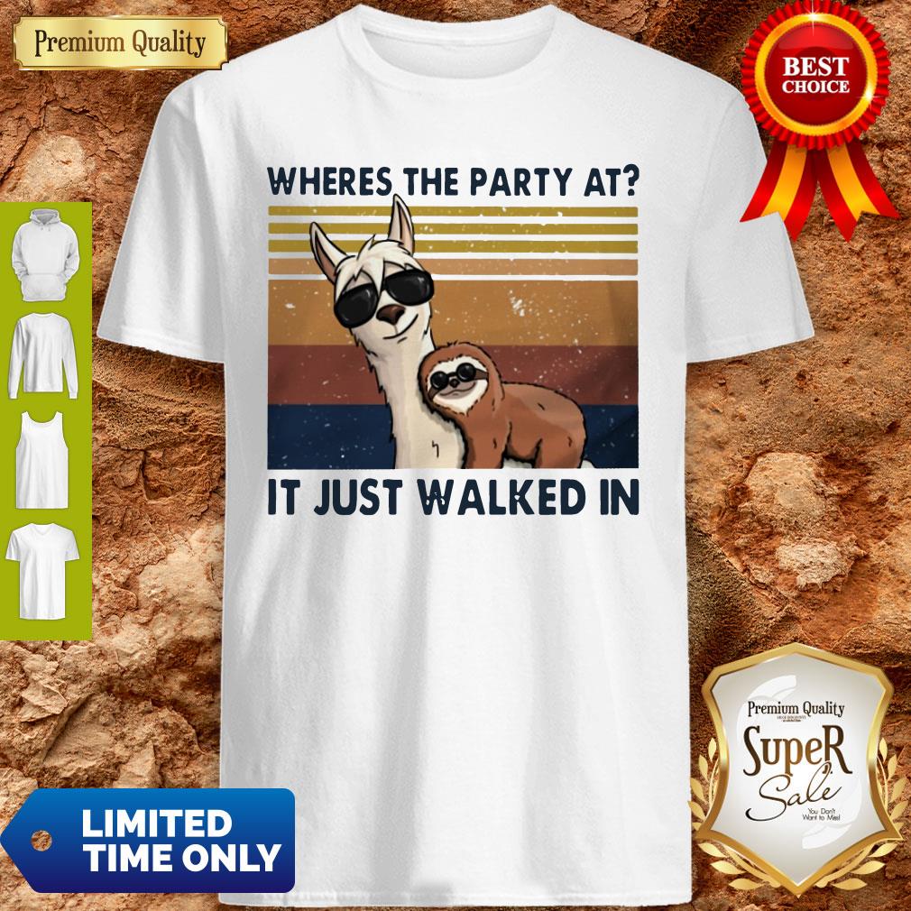 Camels And Sloths Wheres The Party At It Just Walked In Vintage Shirt