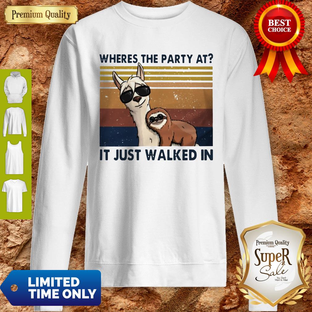 Camels And Sloths Wheres The Party At It Just Walked In Vintage Shirt