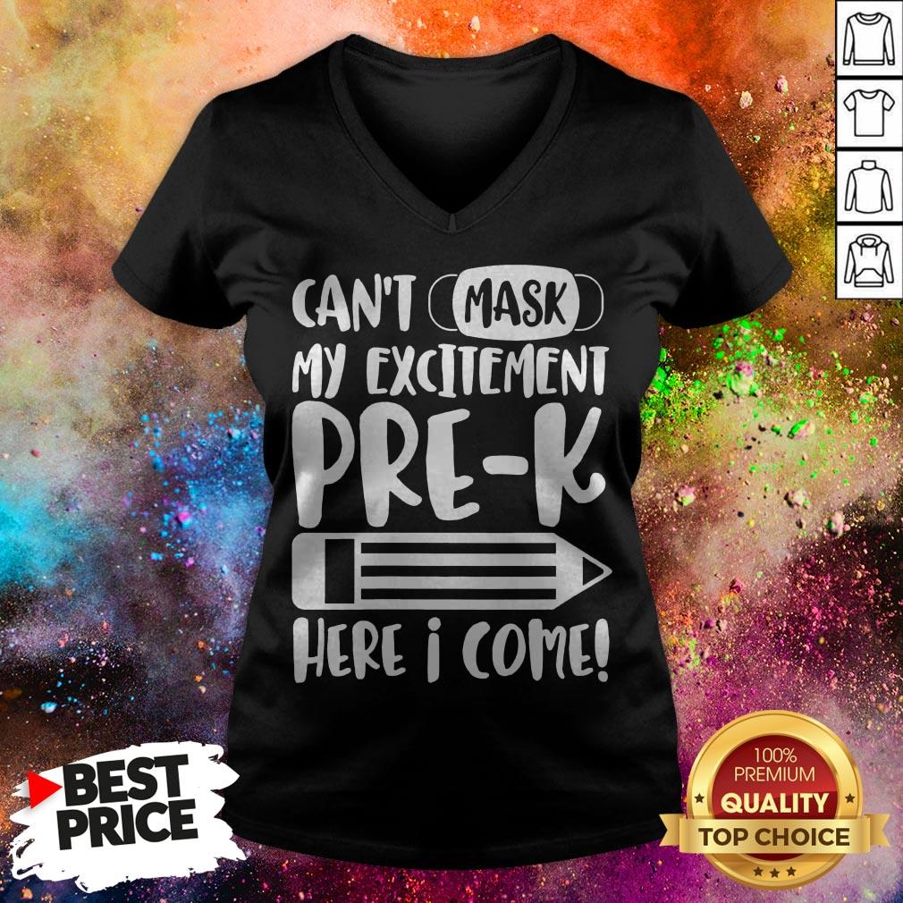 Can’t Mask My Excitement For Pre K School Teachers Kids Gift Shirt