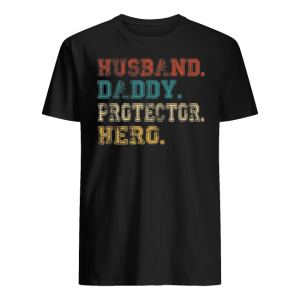 Husband Daddy Protector Hero Vintage Version T-Shirts