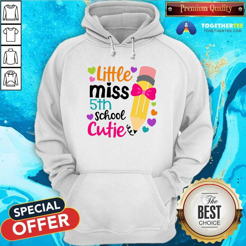 Colorful Little Miss 5th Grade Cutie Shirt