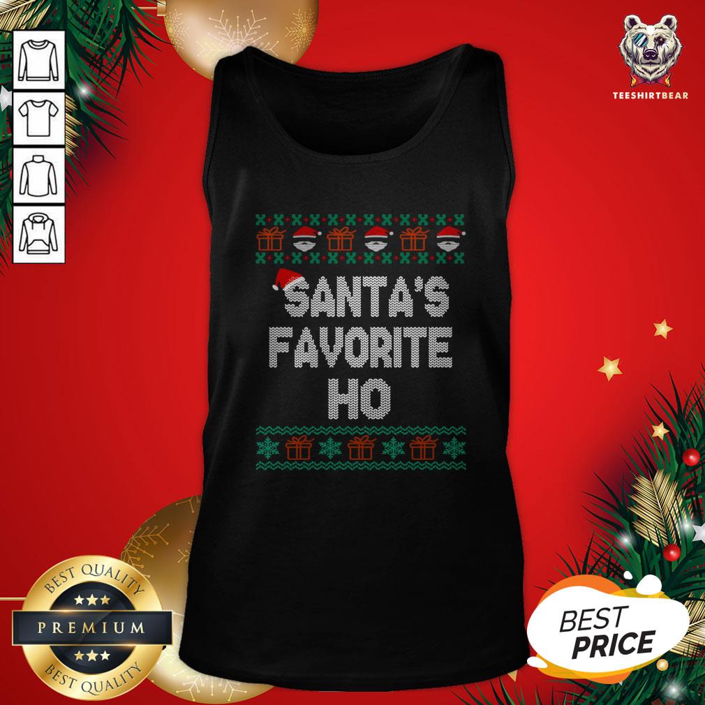 Cool Santas Favorite Ho Inappropriate Ugly Christmas Shirt