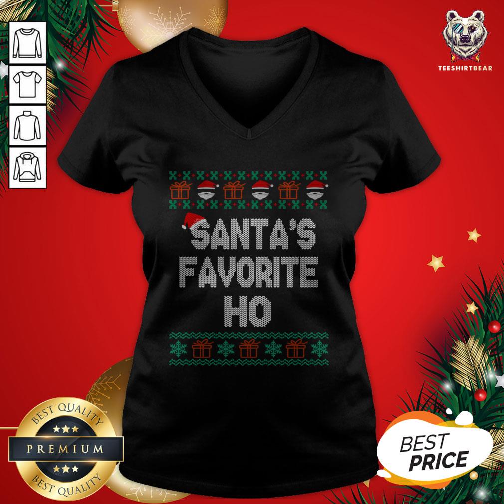 Cool Santas Favorite Ho Inappropriate Ugly Christmas Shirt