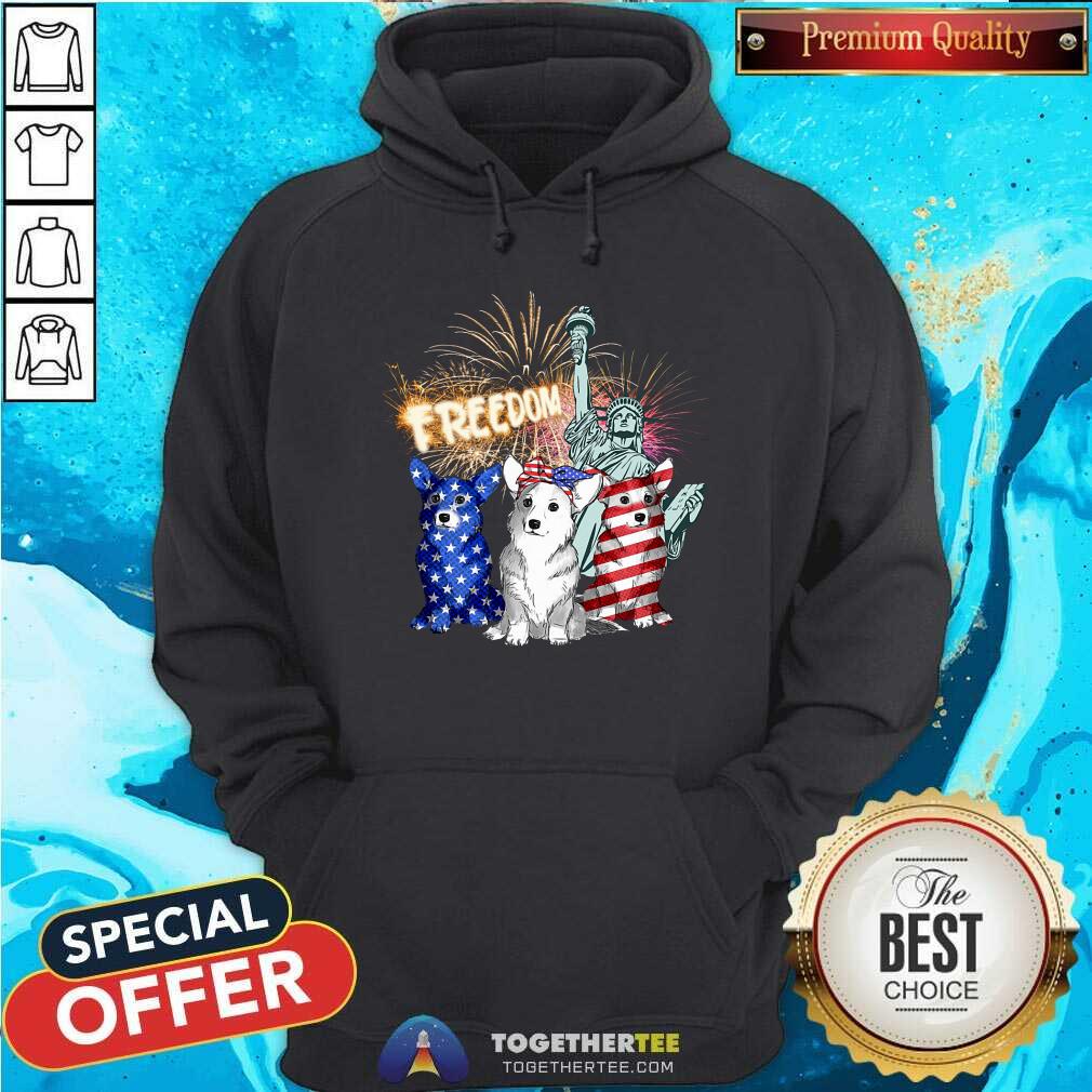 Corgi American Patriot Freedom Liberty Shirt
