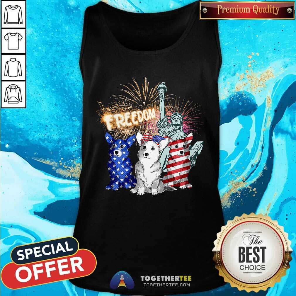 Corgi American Patriot Freedom Liberty Shirt