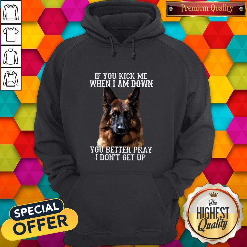 Cute Dog If You Kick Me When I Am Down You Better Pray I Don’t Get Up Shirt