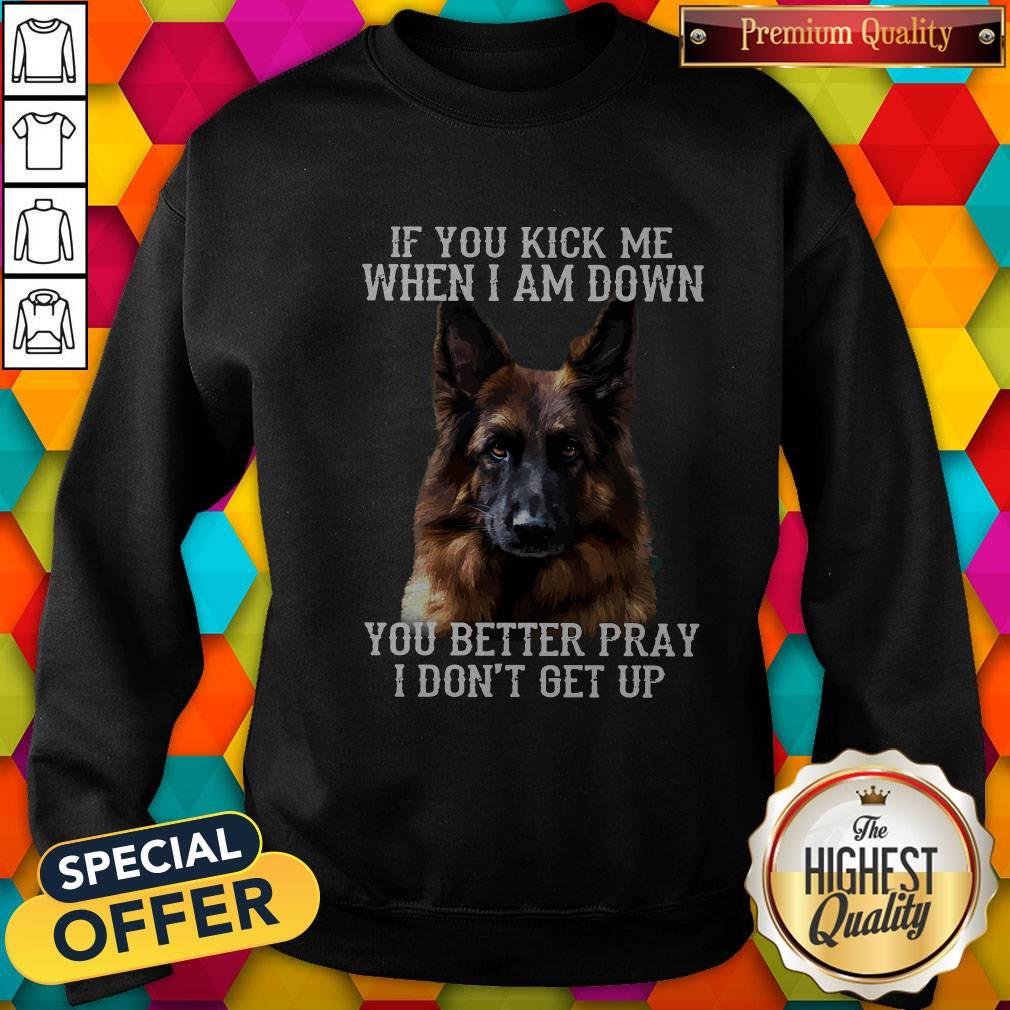 Cute Dog If You Kick Me When I Am Down You Better Pray I Don’t Get Up Shirt