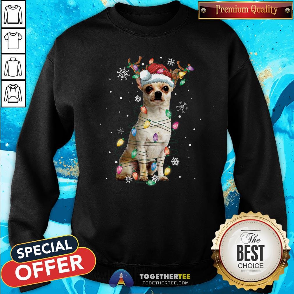 Cute Graphic Chihuahua Xmas Lights 2020 Shirt
