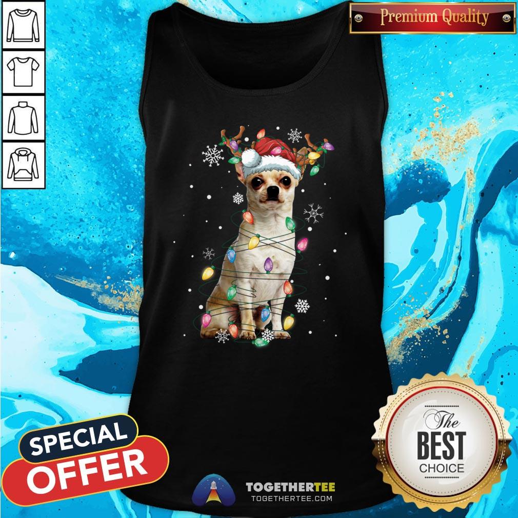Cute Graphic Chihuahua Xmas Lights 2020 Shirt