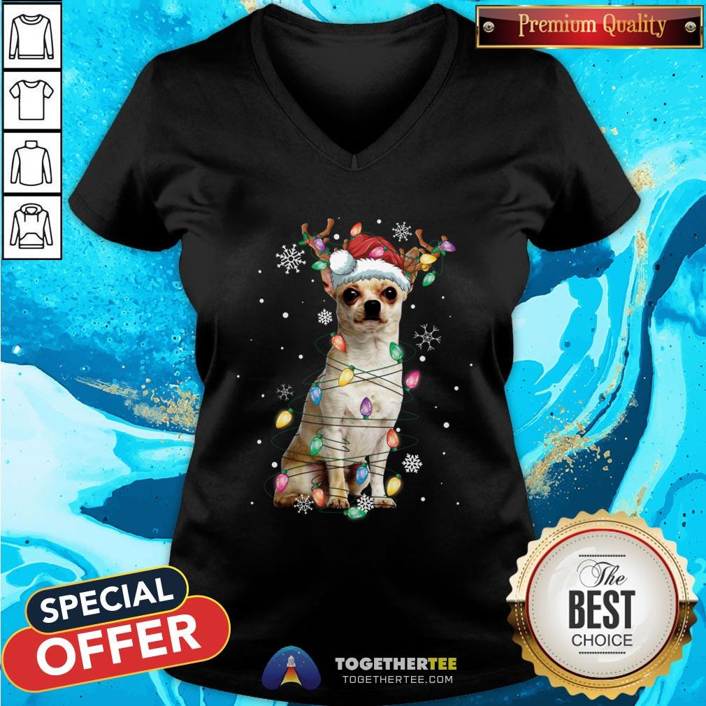 Cute Graphic Chihuahua Xmas Lights 2020 Shirt