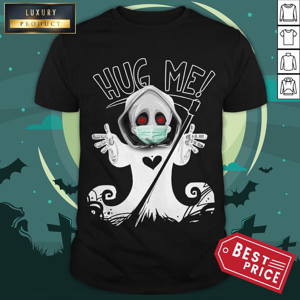 Cute Grim Reaper With Mask Halloween T-Shirt