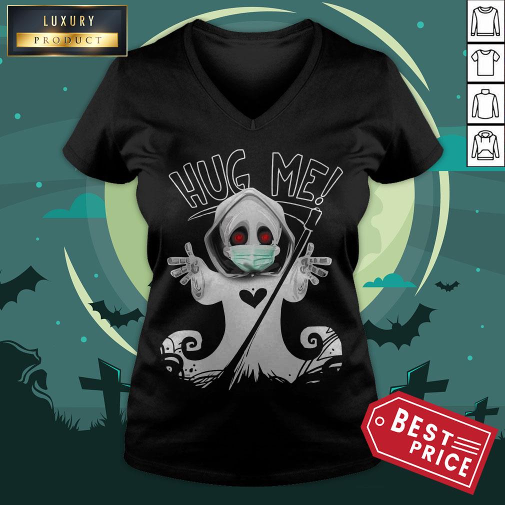 Cute Grim Reaper With Mask Halloween T-Shirt
