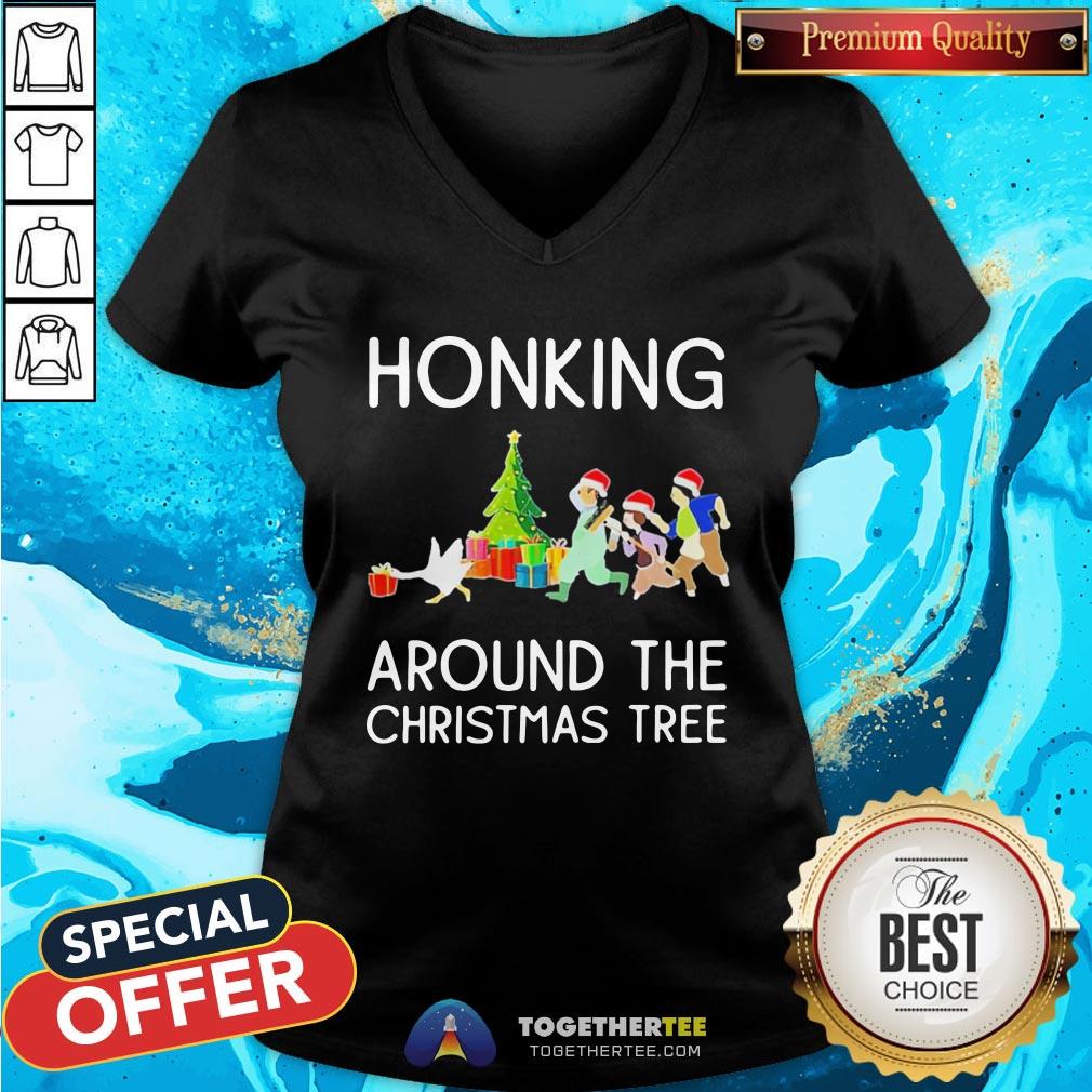 Cute Honking Around The Christmas Tree Shirt