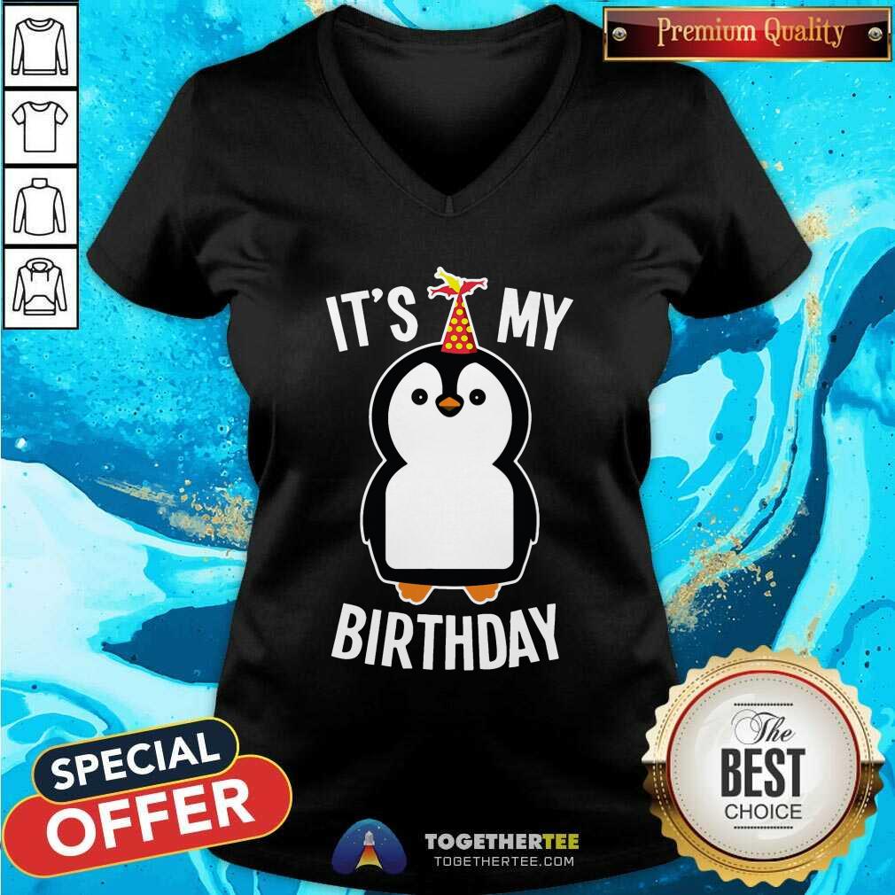 Cute It Is My Birthday Penguin Shirt