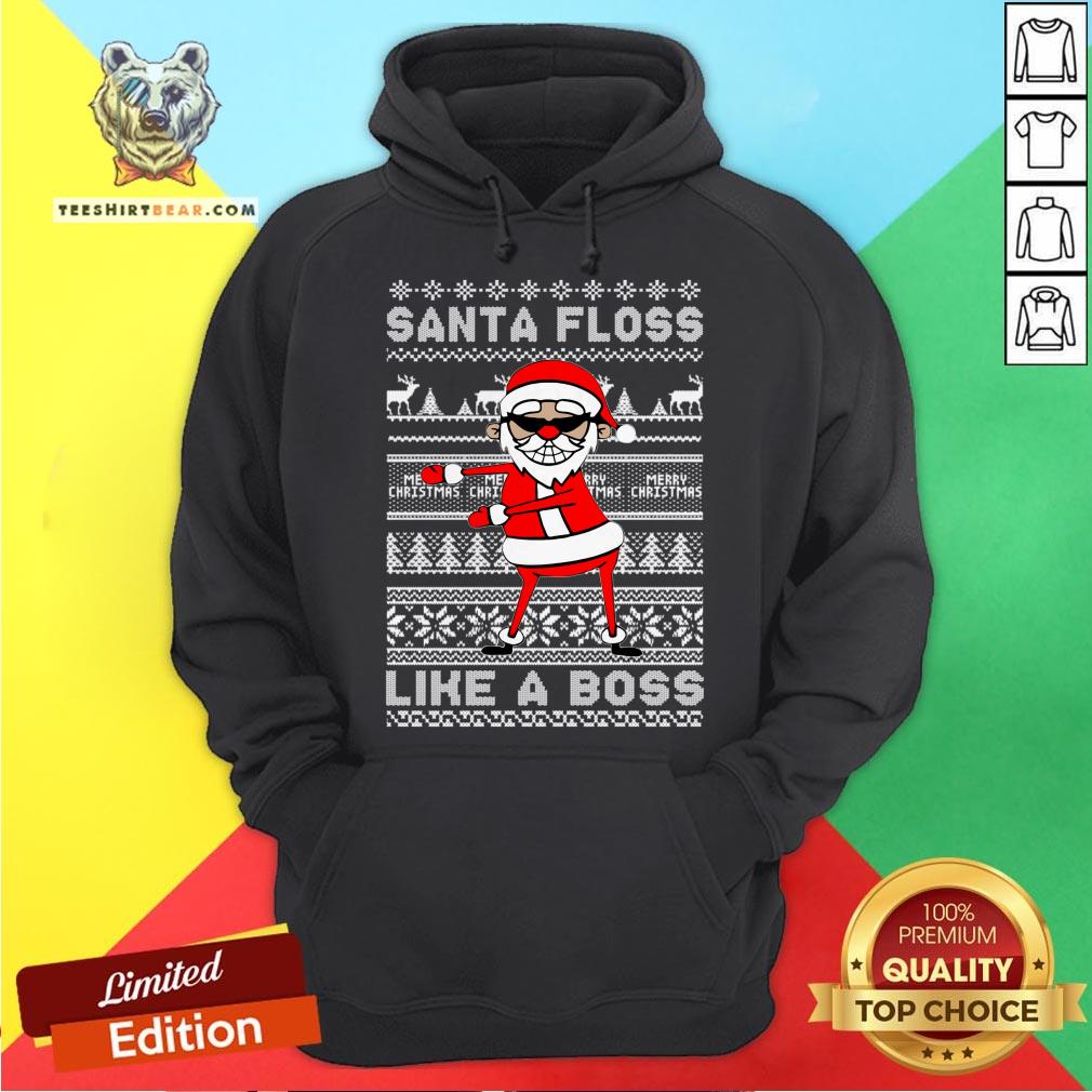 Cute Santa Floss Like A Boss Funny Christmas T-Shirt