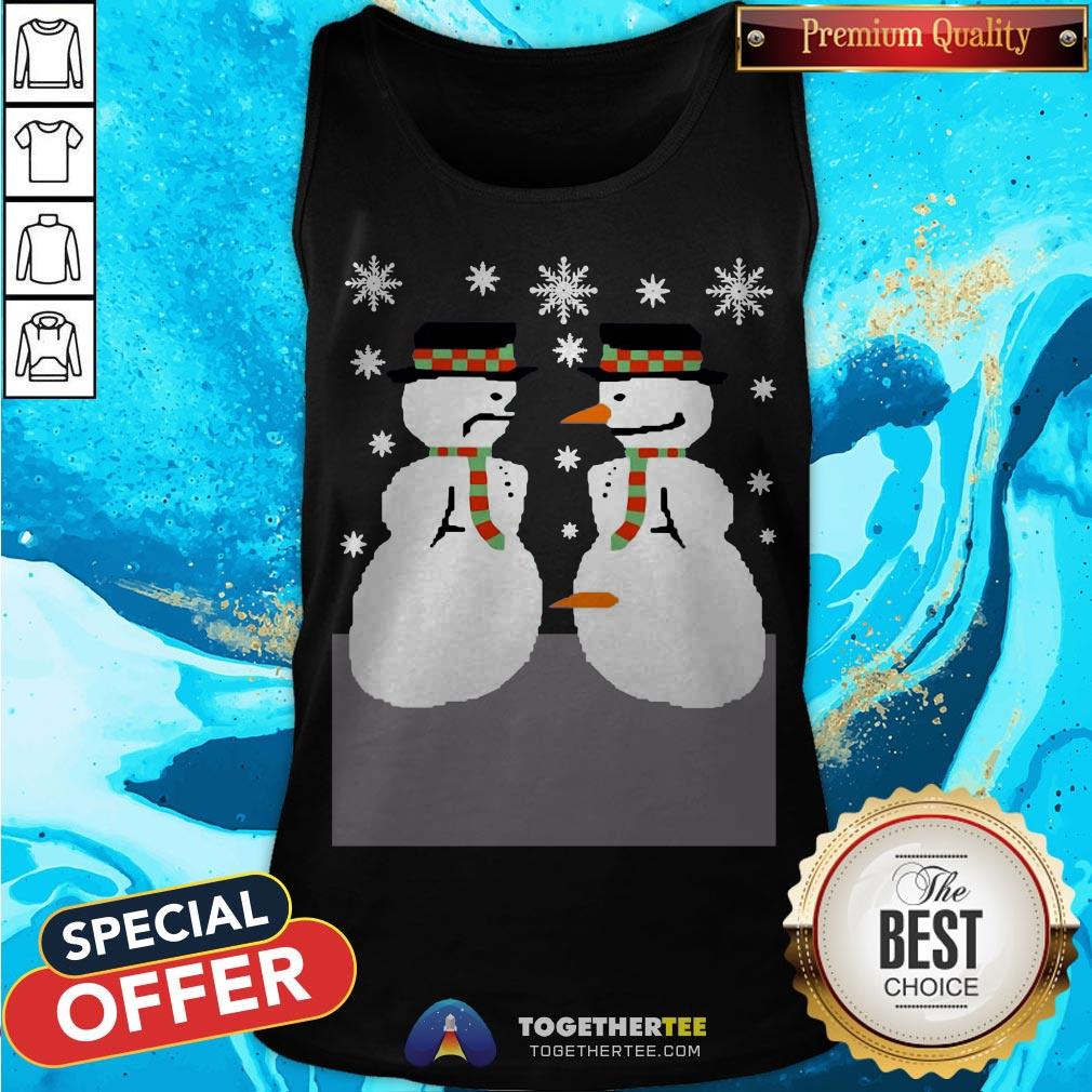Cute Snowman Nose Thief Ugly Christmas Shirt