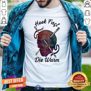 Awesome Skull Hook Fast Die Warm Crochet Shirt