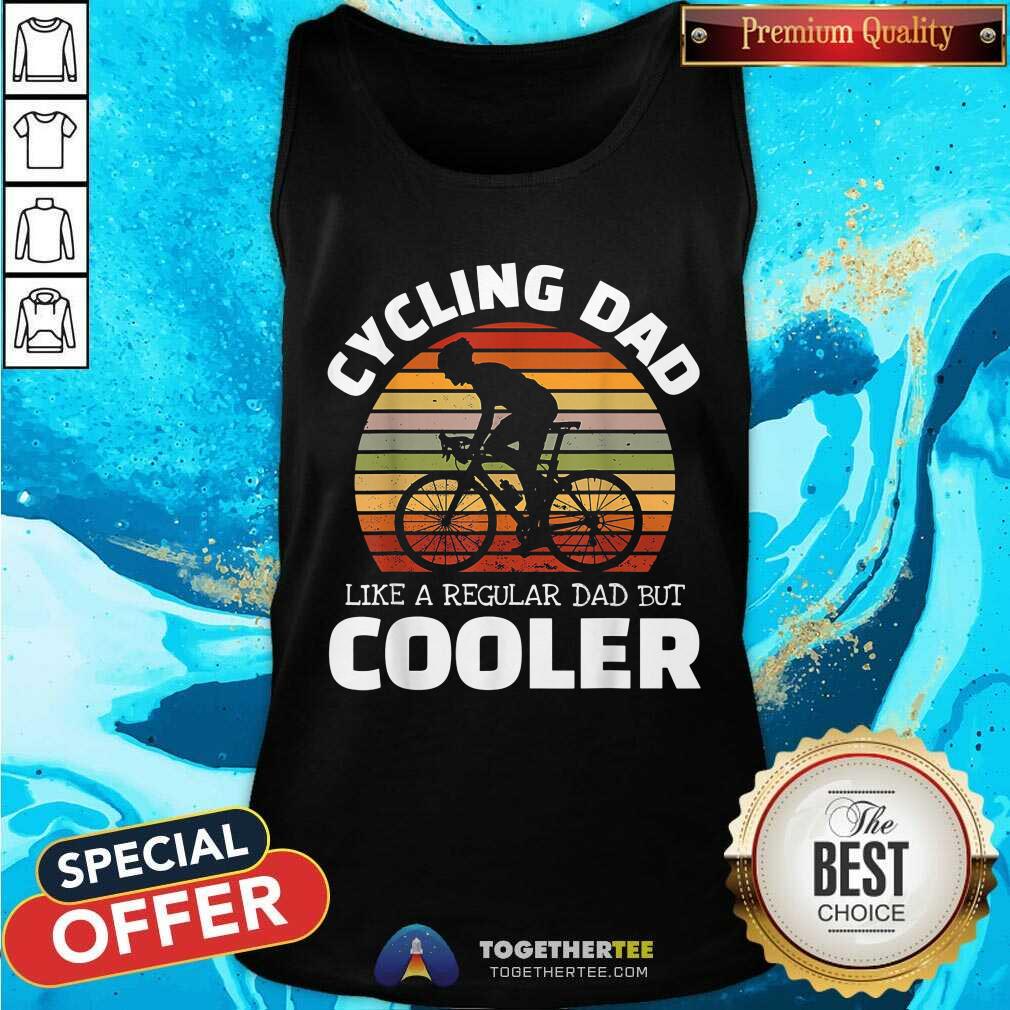 Cycling Like A Regular Dad But Cooler Vintage Retro Shirt