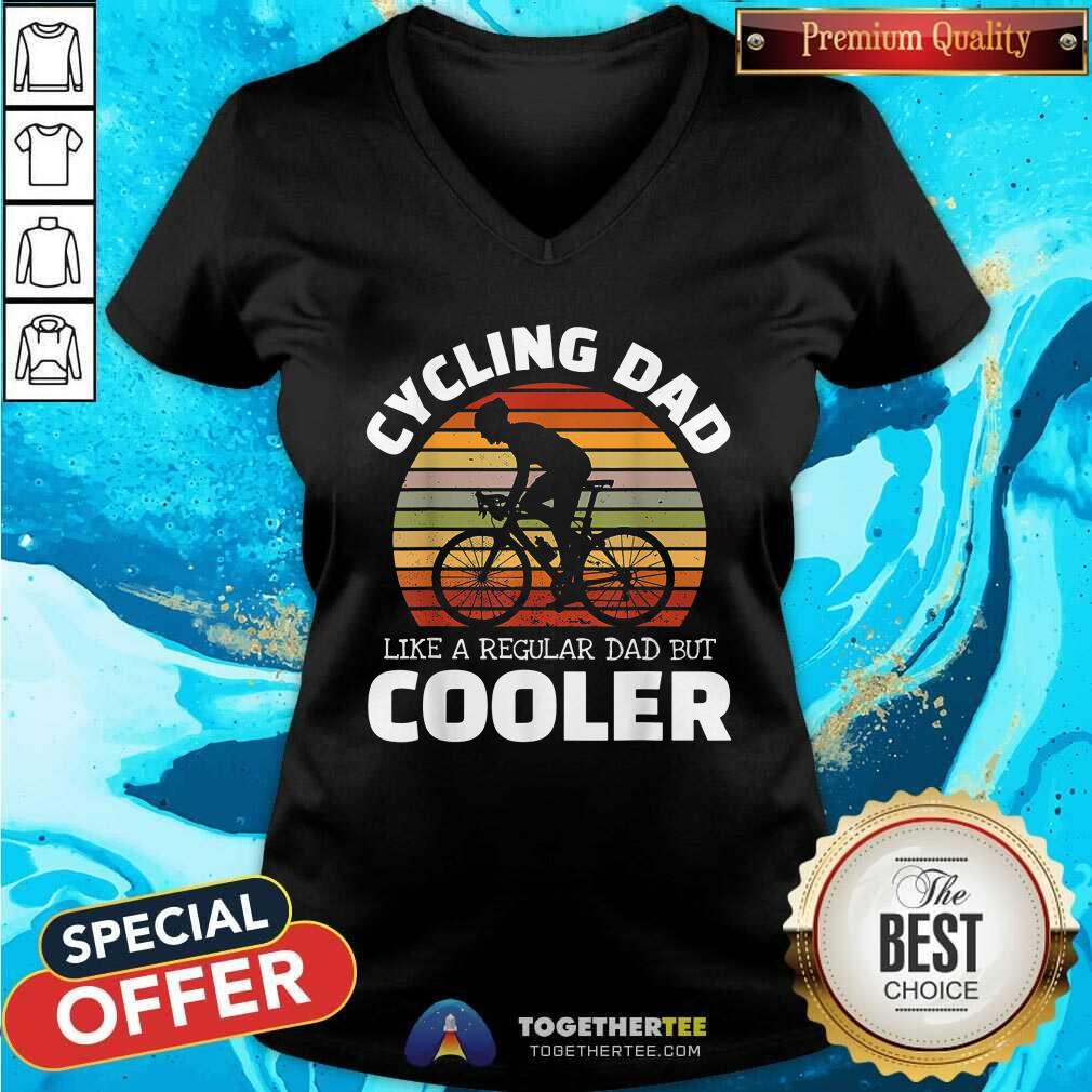 Cycling Like A Regular Dad But Cooler Vintage Retro Shirt