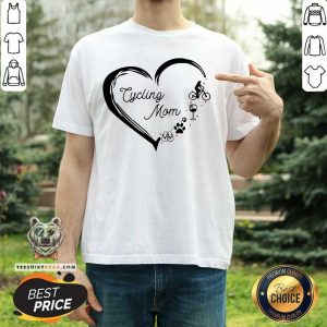 Cycling Mom Wine Paw Shirt