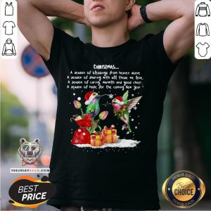 Nice Hummingbird Christmas A Season Of Crewneck Shirt