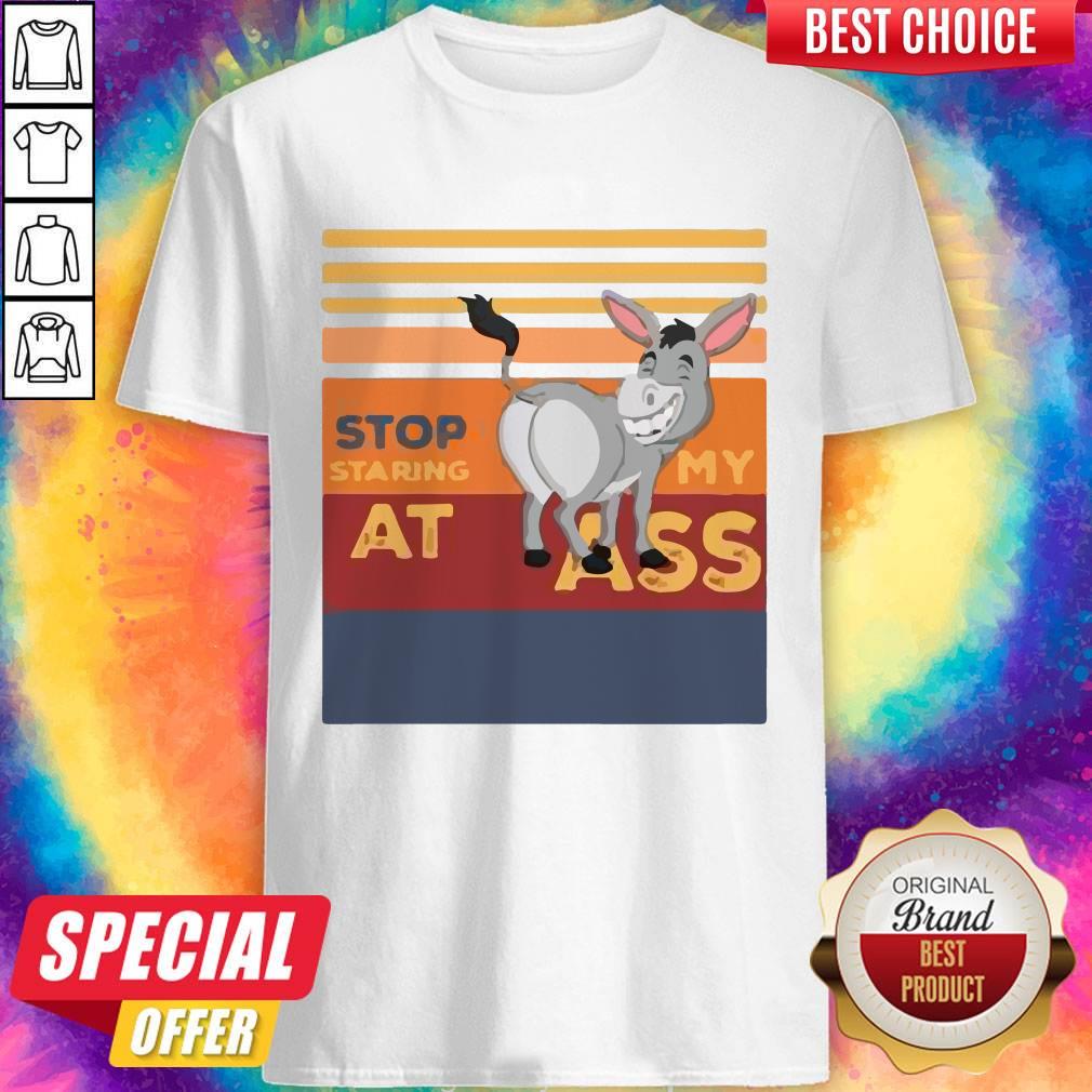 Donkey Stop Staring At My Ass Vintage Shirt