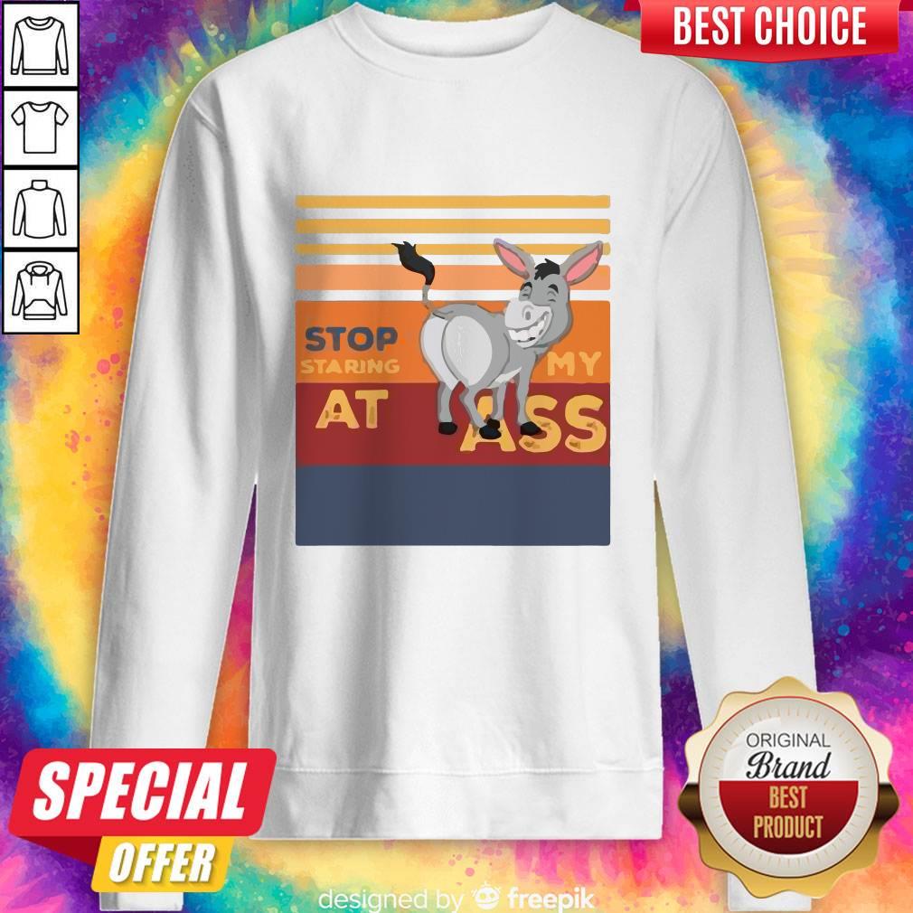 Donkey Stop Staring At My Ass Vintage Shirt