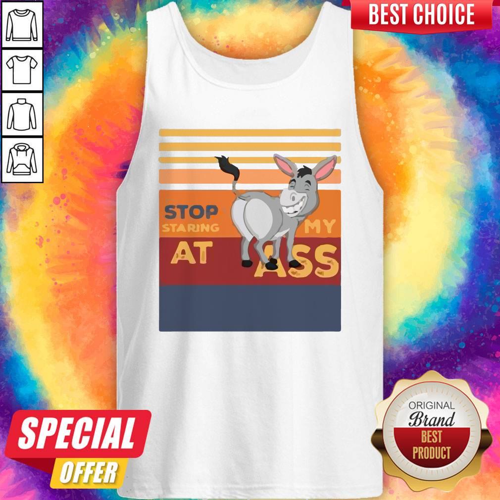 Donkey Stop Staring At My Ass Vintage Shirt