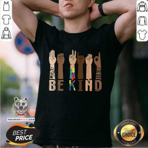Cool Be Kind Sign Language Hand Talking Teachers Interpreter ASL Shirt