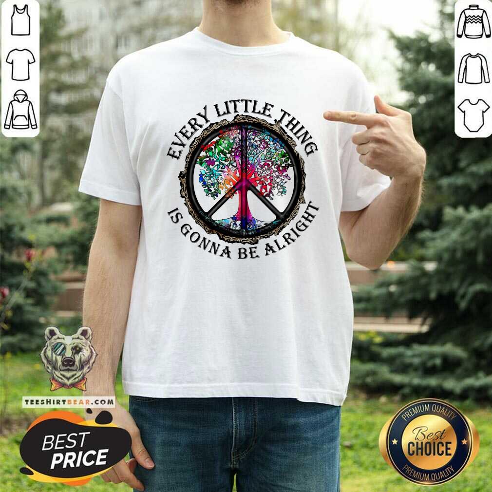 Every Little Thing Is Gonna Be Alright Color Tree Shirt