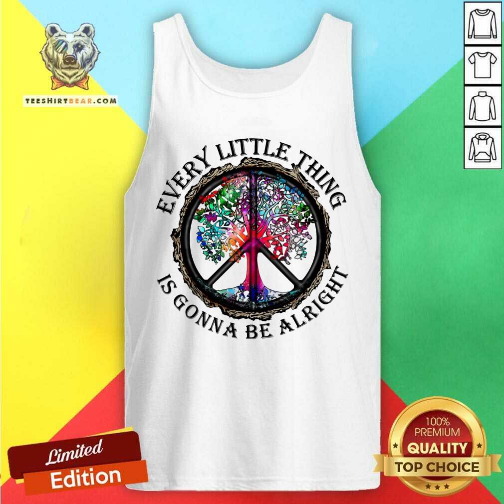 Every Little Thing Is Gonna Be Alright Color Tree Shirt