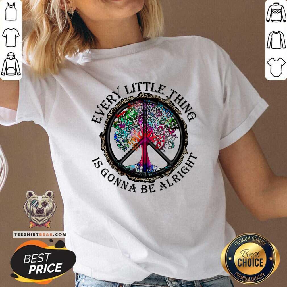 Every Little Thing Is Gonna Be Alright Color Tree Shirt