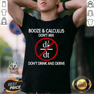 Good Booze And Calculus Don’t Mix Don’t Drink And Derive Shirt