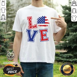Premium 4th July Love Sunflower Shirt