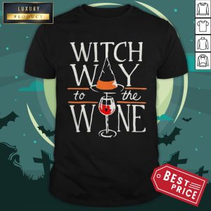Witch Way To The Wine Halloween Shirt