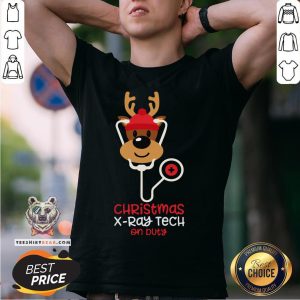 Top Christmas X ray Tech Reindeer Nurse On Duty Shirt