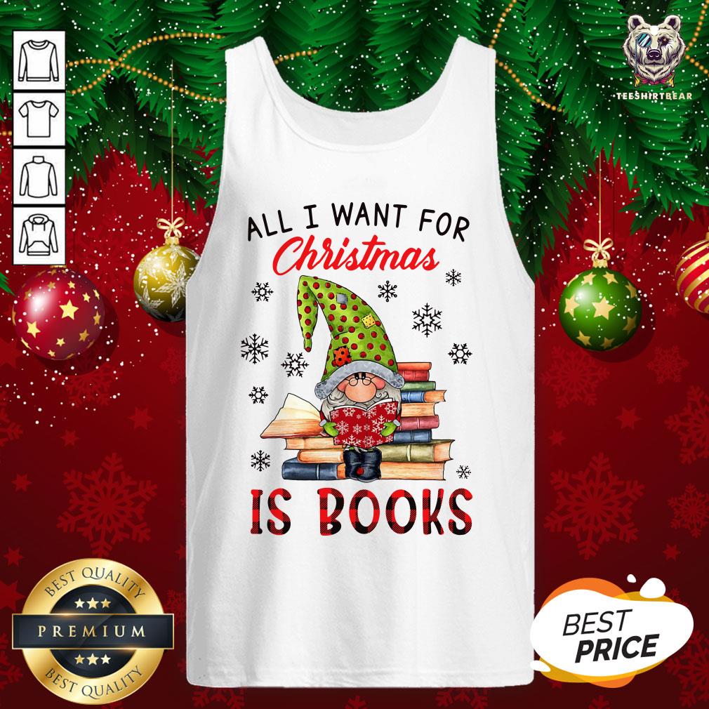 Funny All I Want For Christmas Is Books Shirt