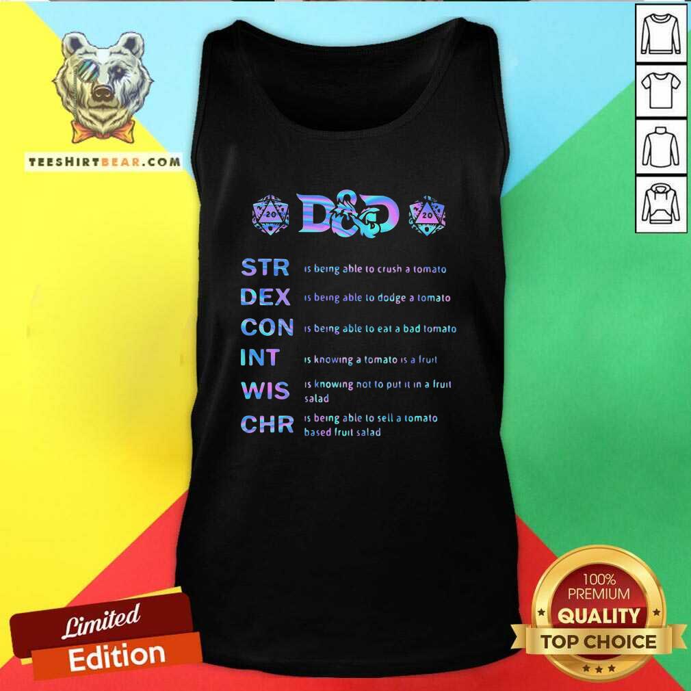 Funny Dad Str Dex Con Int Wis Chr Shirt
